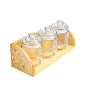 Bộ gia vị bầu 3 (Hũ thủy tinh) - THOGOSA