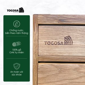 Hộp Đa Năng 2 Tầng Gỗ Oak Cao Cấp - TOGOSA