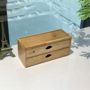 Hộp Đa Năng 2 Tầng Gỗ Oak Cao Cấp - TOGOSA