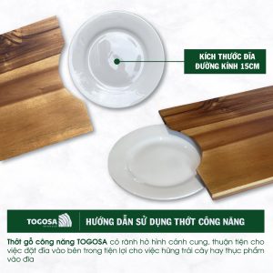 Thớt Gỗ Acacia Công Năng - TOGOSA Gỗ Tràm