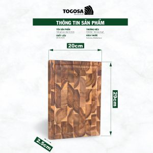 Thớt Gỗ Acacia Chữ Nhật - TOGOSA Gỗ Tràm