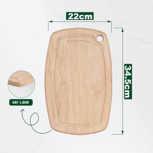 Thớt gỗ bầu dục