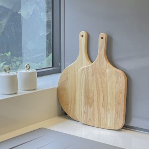 Thớt gỗ cao su tròn có quai - THOGOSA