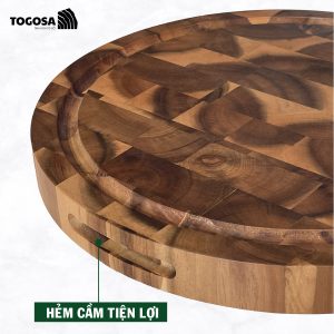 Thớt Gỗ Acacia Tròn - TOGOSA Gỗ Tràm