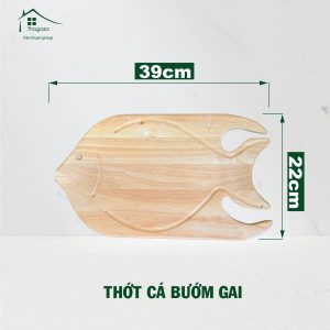 Thớt Gỗ Cao Su Cá Bướm Gai - THOGOSA