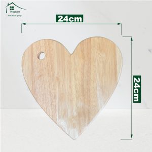 Thớt Gỗ Cao Su Trái Tim - THOGOSA