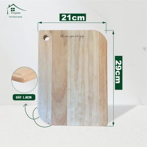 Thớt gỗ cao su chiếc lá nhỏ – THOGOSA