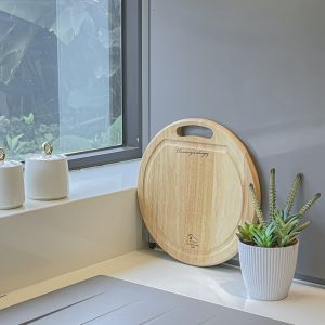 Thớt gỗ cao su tròn đại - kiểu - THOGOSA