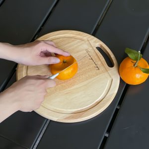 Thớt gỗ cao su tròn đại - kiểu - THOGOSA