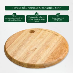 Thớt gỗ cao su tròn mỏng – THOGOSA