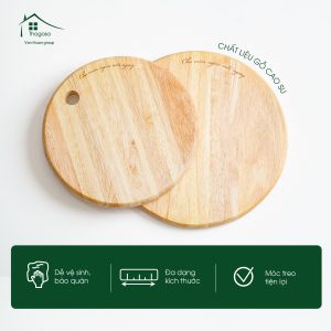 Thớt gỗ cao su tròn mỏng – THOGOSA