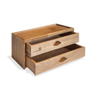 Hộp Đa Năng 2 Tầng Gỗ Oak Cao Cấp - TOGOSA