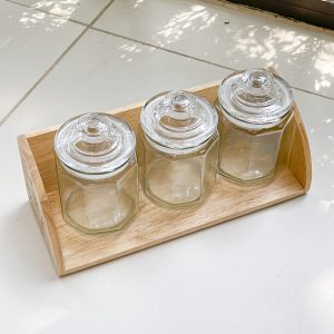 Bộ gia vị bầu 3 (Hũ thủy tinh) - THOGOSA