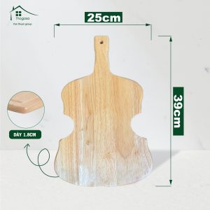 Thớt gỗ cao su đàn VIOLIN - THOGOSA