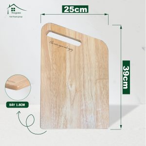 Thớt Gỗ Cao Su Quai Xách – THOGOSA