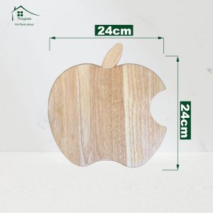 Thớt Gỗ Cao Su Trái Táo Khuyết - THOGOSA