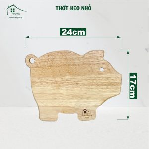 Thớt gỗ Cao Su Con Heo – THOGOSA