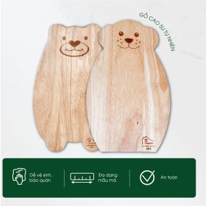 Thớt Gỗ Cao Su Con Cún – THOGOSA