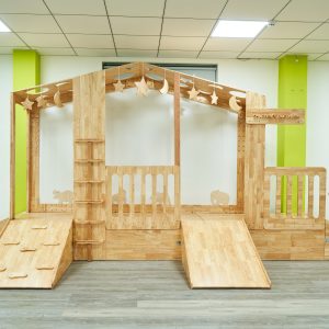 cầu trượt gỗ